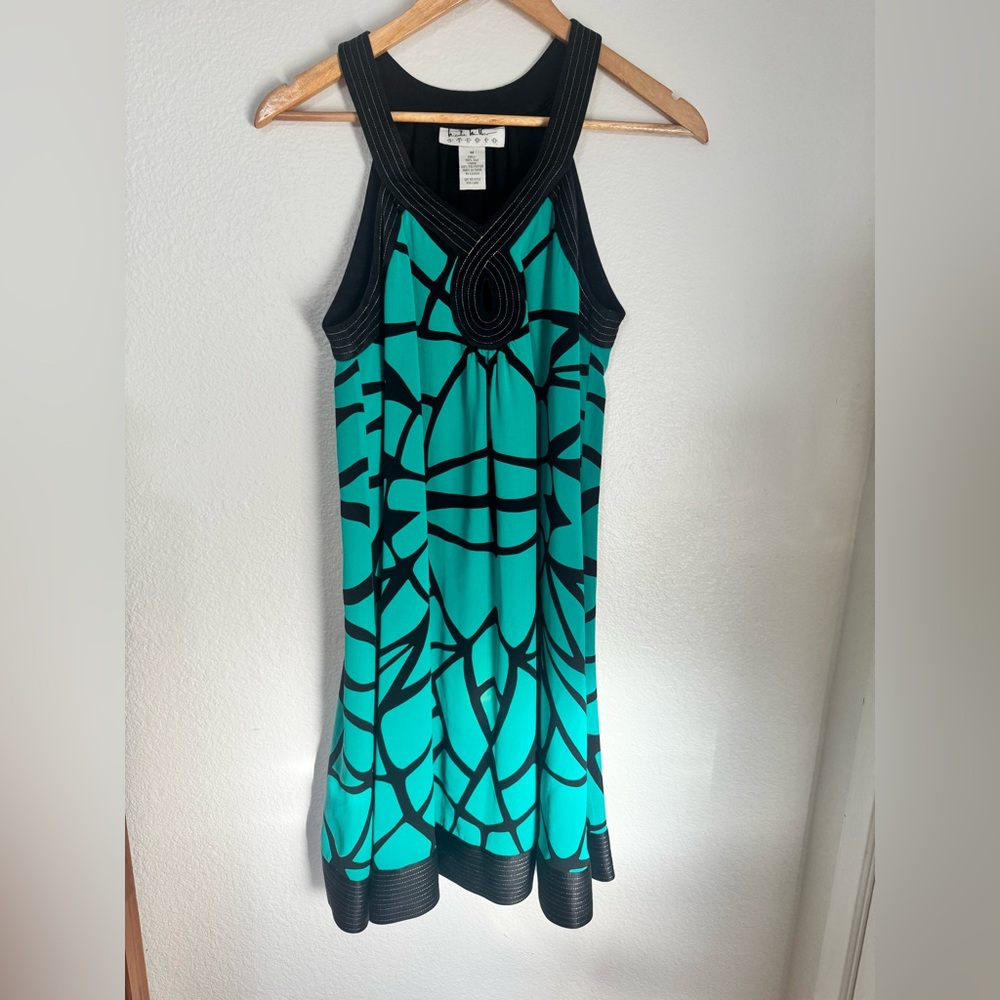 Nicole Miller teal dress